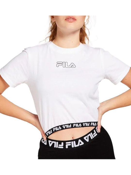 Vanora Women's Summer Crop Top Cotton Short Sleeve White