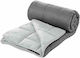 Sunshine Micro Coverlet Single Grey 160x220cm