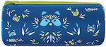 Maped Mini Cute Pencil Case Barrel with 1 Compartment Blue