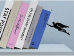 Total Gift Bookstand made of Metal Syperhero in Black color 17 x 10 x 10cm