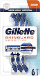 Gillette SkinGuard Sensitive mit & Gleitstreifen für empfindliche Haut 6Stück