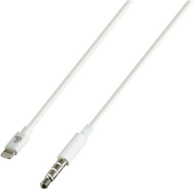 Lampa 3.5mm to Lightning Cable Λευκό 1m (38688)