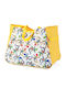 Benzi Fabric Beach Bag Yellow