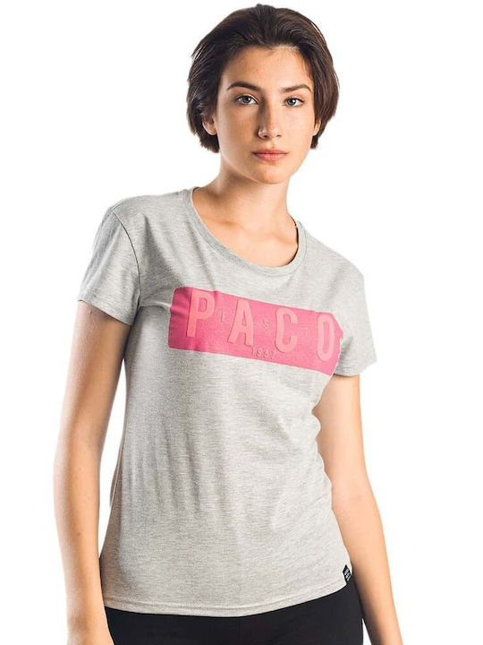 Paco & Co Γυναικείο T-shirt Γκρι