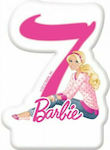 Procos Barbie Birthday Candle Number "7" in Pink Color 84206