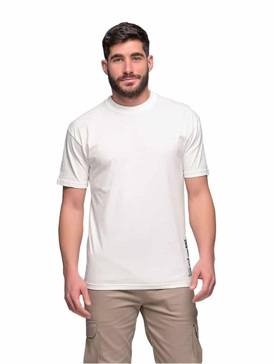 Ben Tailor Ανδρικό T-shirt Μπεζ με Λογότυπο