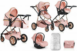 Moni Midas 3 in 1 3 in 1 Baby Kinderwagen Rosa