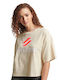 Superdry Damen T-Shirt Oatmeal