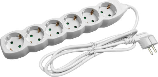 Entac ESE1.5G6-5 Power Strip 6 Positions with Cable 5m