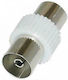 KAL Electronics Μετατροπέας Coaxial female σε Coaxial female Λευκό 1τμχ 10-4025