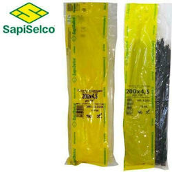 Sapiselco Kabelbinder 780x9mm Schwarz 50pcs 1116