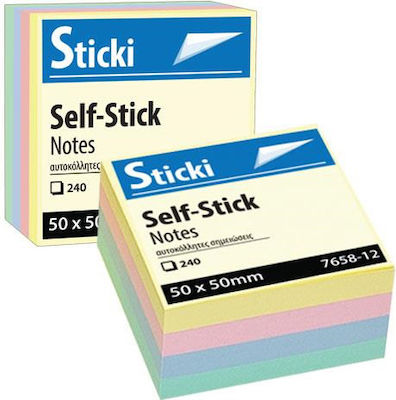 Post-it Notes Pad Cube 240 Sheets Multicolour 5x5cm