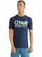 O'Neill UPF 50+ Men Short Sleeve Sun Protection Shirt Blue