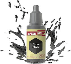 The Army Painter Speedpaint Model Making Paint Grim Black 18ml WP2001