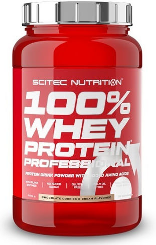 Scitec Nutrition 100% Whey Professional Protein Whey Gluten Free with Flavor Chocolate Cookies & Cream 920gr