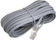Flat Cablu Telefon RJ11 6P4C 3m Gri (01.074.0021)