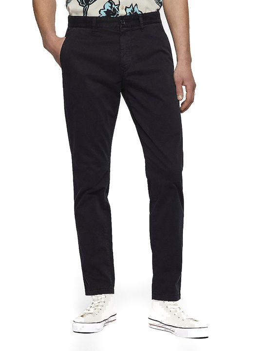 Hugo Boss Ανδρικό Παντελόνι Chino σε Slim Εφαρμογή Μαύρο