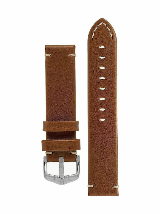 Hirsch Ranger Δερμάτινο Λουράκι Καφέ 22mm