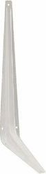 Element Heavy-Duty Metallic Corner Shelf White 75x100mm 580102.0000