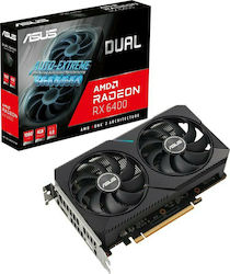 Asus Radeon RX 6400 4GB GDDR6 Dual Placă Grafică