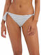 Bikini Slip με Κορδονάκια White/blue