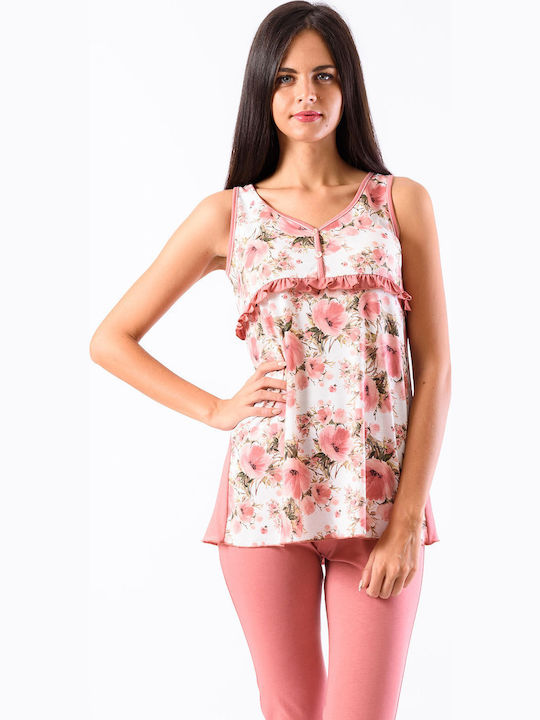 Zen Intimates Summer Women's Pyjama Set Pink