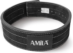 AMILA Power Lifting Ζώνη Μέσης Άρσης Βαρών Δερμάτινη Large