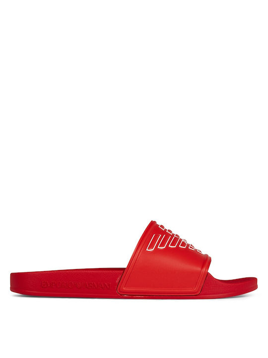 Emporio Armani Eagle Men's Slides Red