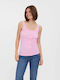 Vero Moda Women's Summer Blouse Sleeveless Prism Pink