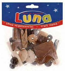Luna Perlen & Pailletten Braune 50Stück Glasperlen