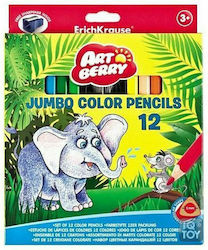 ErichKrause ArtBerry Jumbo Комплект 12 Цветни Молива ErichKrause ArtBerry Jumbo Комплект 12 Цветни Молива