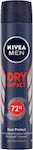 Nivea Men Dry Impact Αποσμητικό 72h σε Spray 150ml