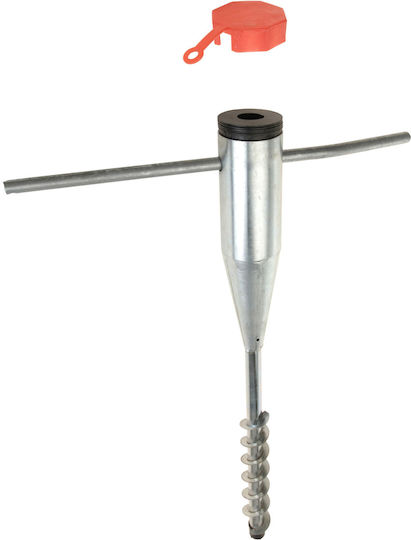Umbrella Base Screwed Metal 25-55mm Silver