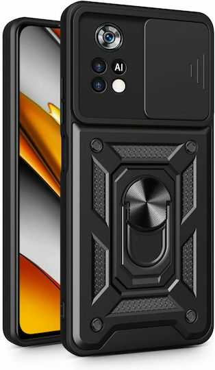 Tech-Protect Camshield Pro Back Cover Πλαστικό Μαύρο (Poco X4 Pro 5G)