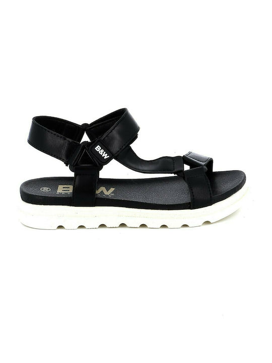 Children's Sandal for Girl B&W Color Black MV5 53101