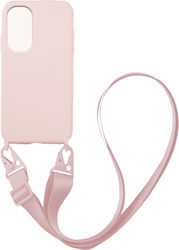 Sonique Carryhang Liquid Strap Umschlag Rückseite Silikon 0.5mm Rosa (Poco F3 / Mi 11i)