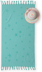 Nef-Nef Ocean Stars Kids Beach Towel Light Blue 120x70cm 030620