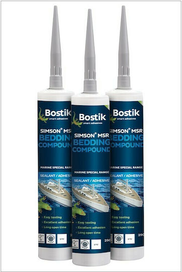 Bostik Simson MSR Bedding Compound Silikon-Dichtungsmittel Weiß 600ml 1Stück