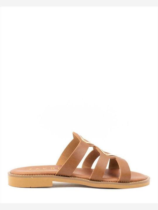 Women's Leather Sandals ZAKRO COLLECTION VENUS-409 TABACCO TOBACCO