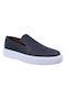 Vice Footwear Men's Leather Slip-Ons Navy Blue