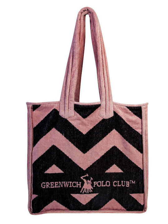 Greenwich Polo Club Υφασμάτινη Τσάντα Θαλάσσης Μαύρο/Ροζ