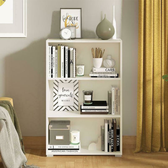 Bookcase Tomar White 70x24.5x107.5cm