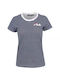 Fila Ara Women's Athletic T-shirt Striped Navy Blue