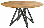 Table Stand made of Metal Black Velvet-Black Metal 73cm