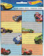 Gim Notebook Labels Hot Wheels 16pcs