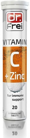 Swiss Energy Vitamin C & Zinc Vitamin for Immune System Boost, the Skin & Antioxidant Action 1000mg Orange 20 eff. tabs