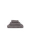 Mc Decor Set Prosoape de Baie 3 buc Stripe Gri Greutate 600gr/m²