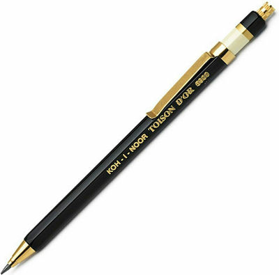 Koh-I-Noor Mechanical Pencil for Drawing with Sharpener Black