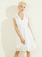 Guess Mykonos Sommer Mini Kleid Ivory