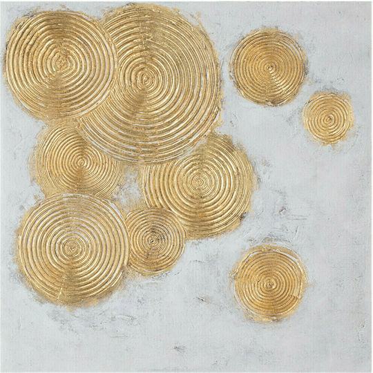 InTheBox Festos 2 Tablou pe Pânză Gold/White 82x82cm